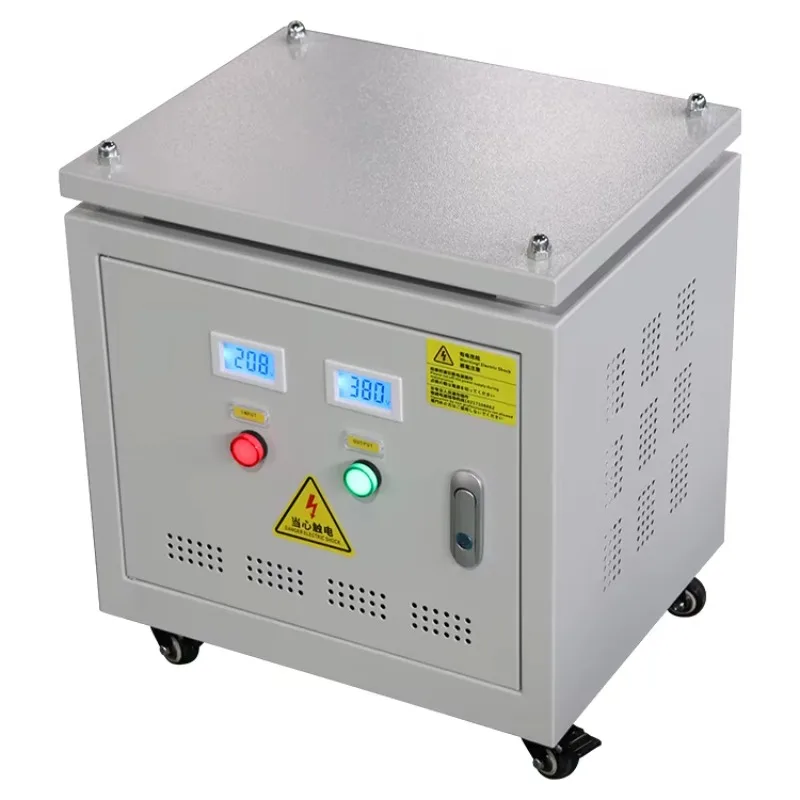 

20KVA three-phase step-up step-down power transformer with housing, copper windings, high efficiency 98%