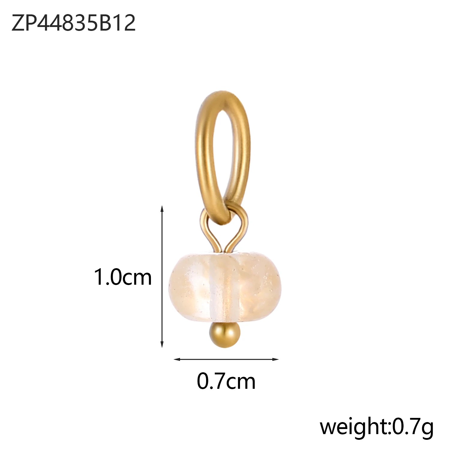 Naturstein Anhänger Edelstahl Charm Edelstahl Anhänger vergoldet DIY Schmuck Halskette Armband Schmuck Zubehör