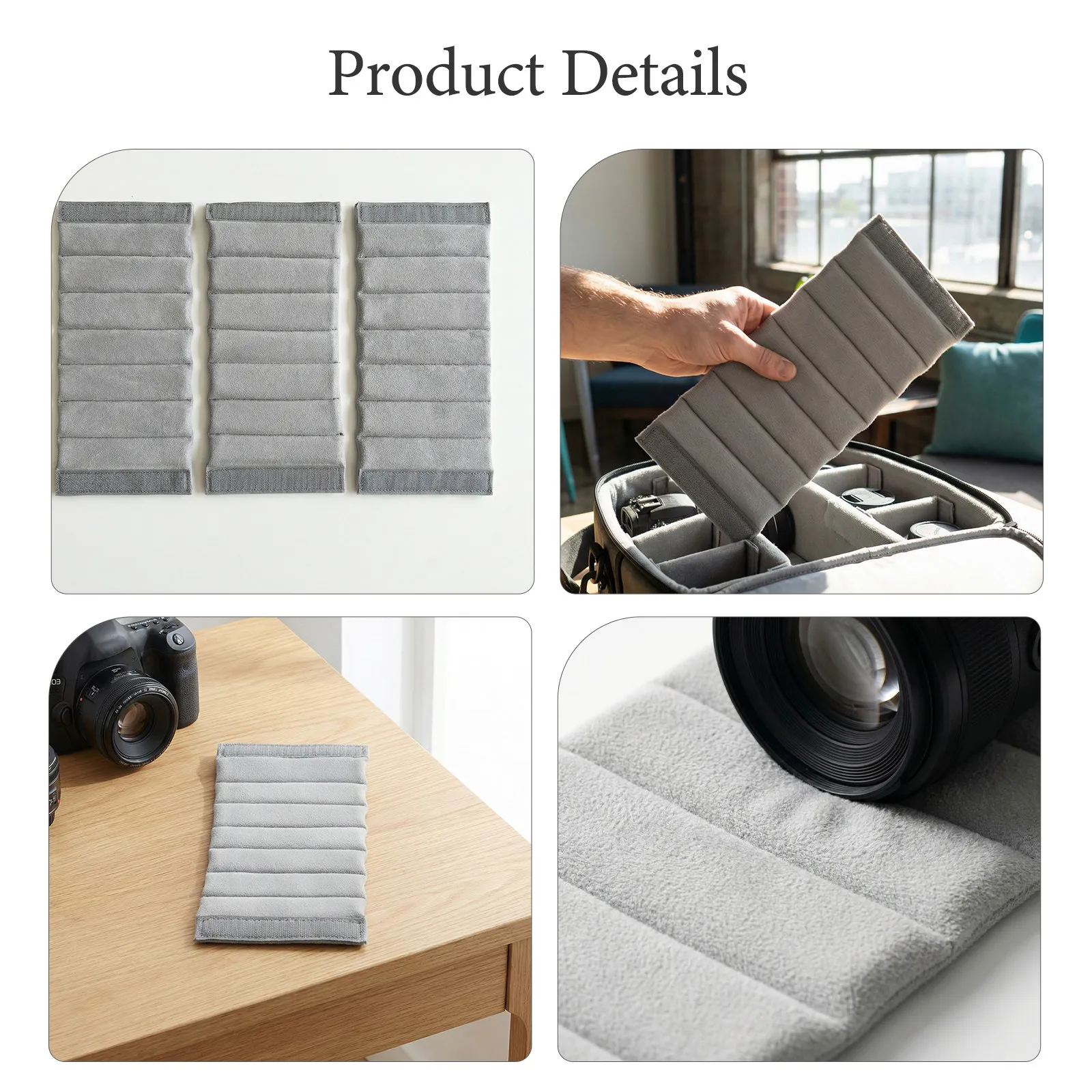 3-delige cameratas inserts met - Backpack Insert Organizer recensie en prijs