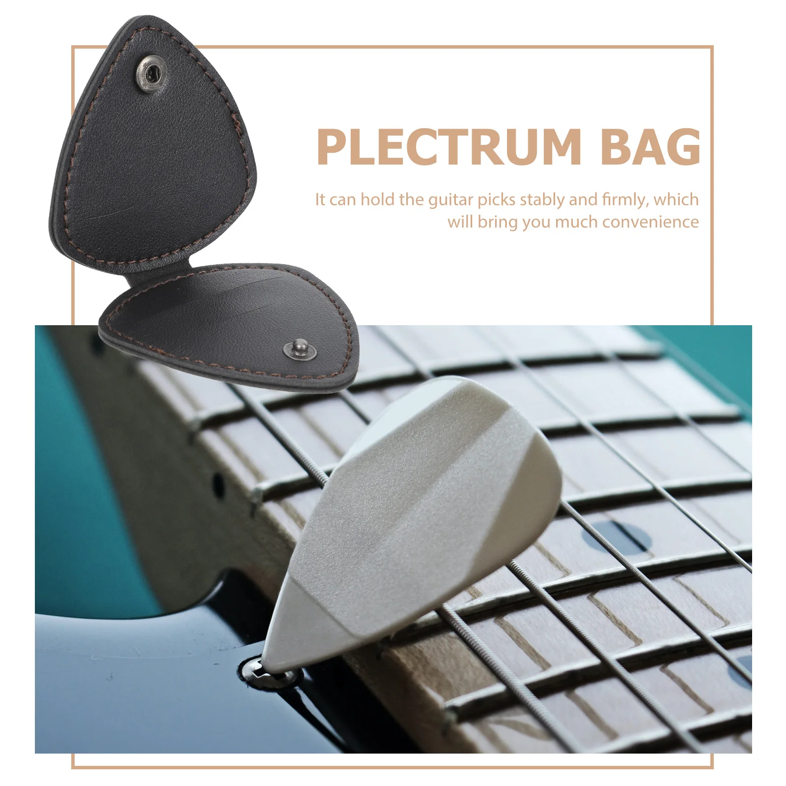 

Pouches Plectrums Pick Bag Instrument Accessory Container Electric Guitar