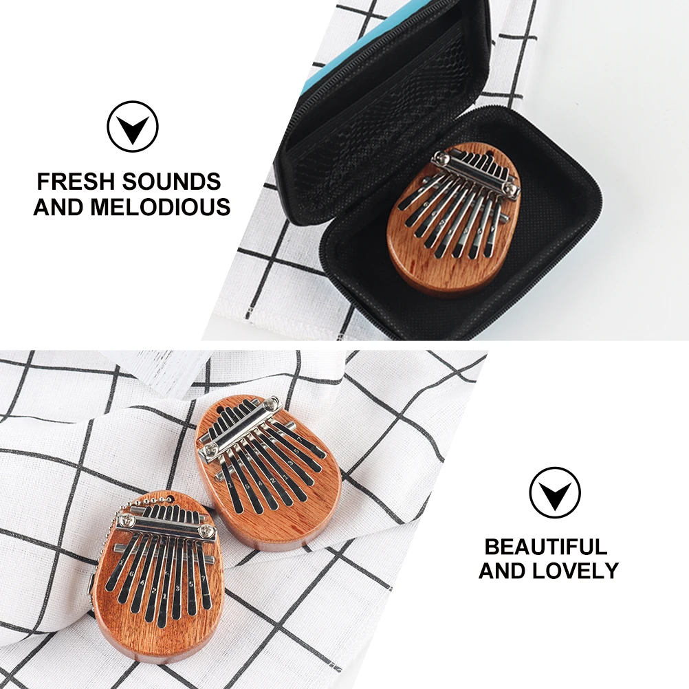 

Lovely Kalimba Wooden Finger Musical Finger Piano Mini Kalimba Instrument Thumb Piano for Beginners Premium Sound