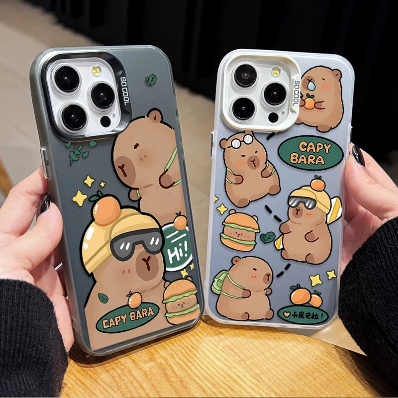 كابيبارا الكرتون الحال بالنسبة لسامسونج غالاكسي A16 A06 A55 A35 A25 A15 A05 A05S A54 A34 A24 A14 A73 A53 A33 A23 A13 A52 A32 A52S A22