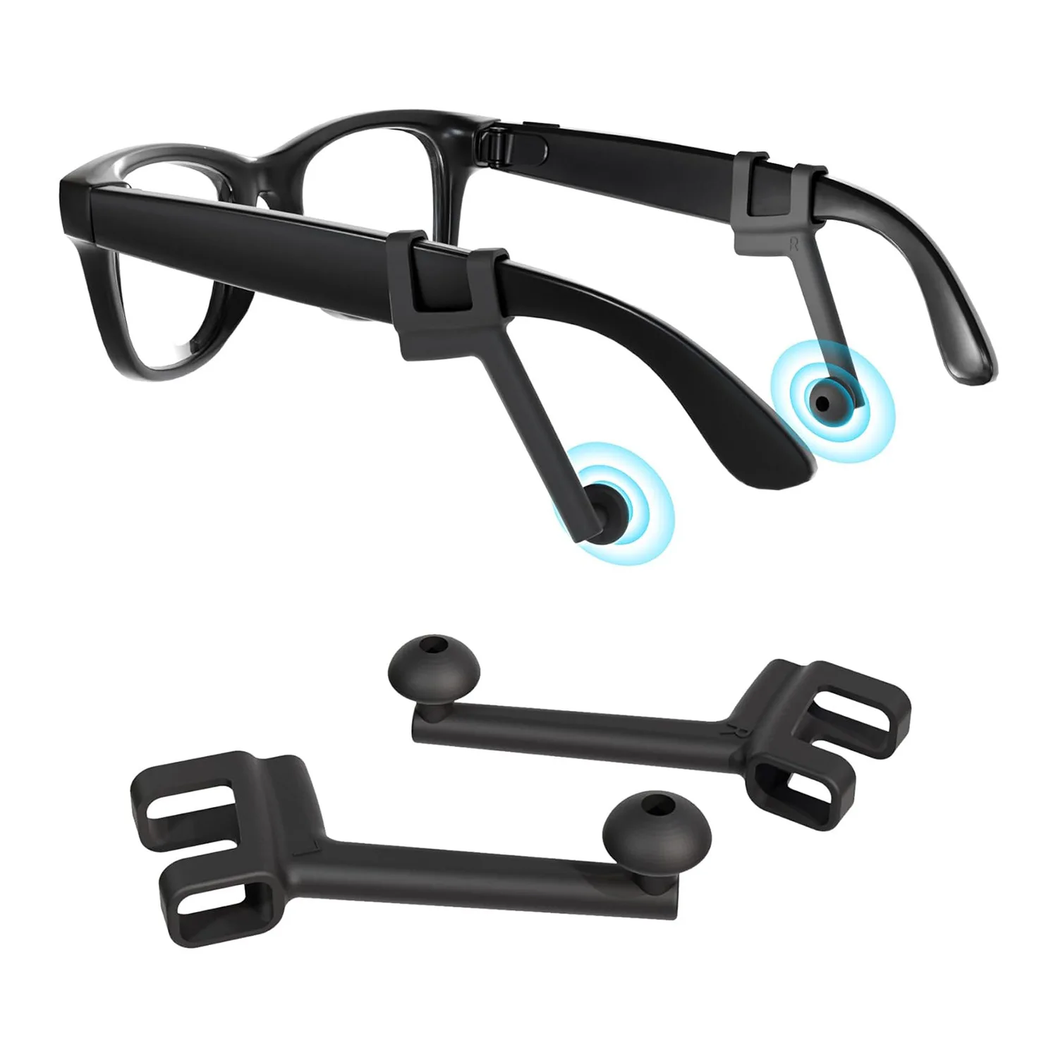 

For Ray-Ban Smart Glasses Sound Tube AR Glasses Amplifier Anti-slip Sound Guide Tube