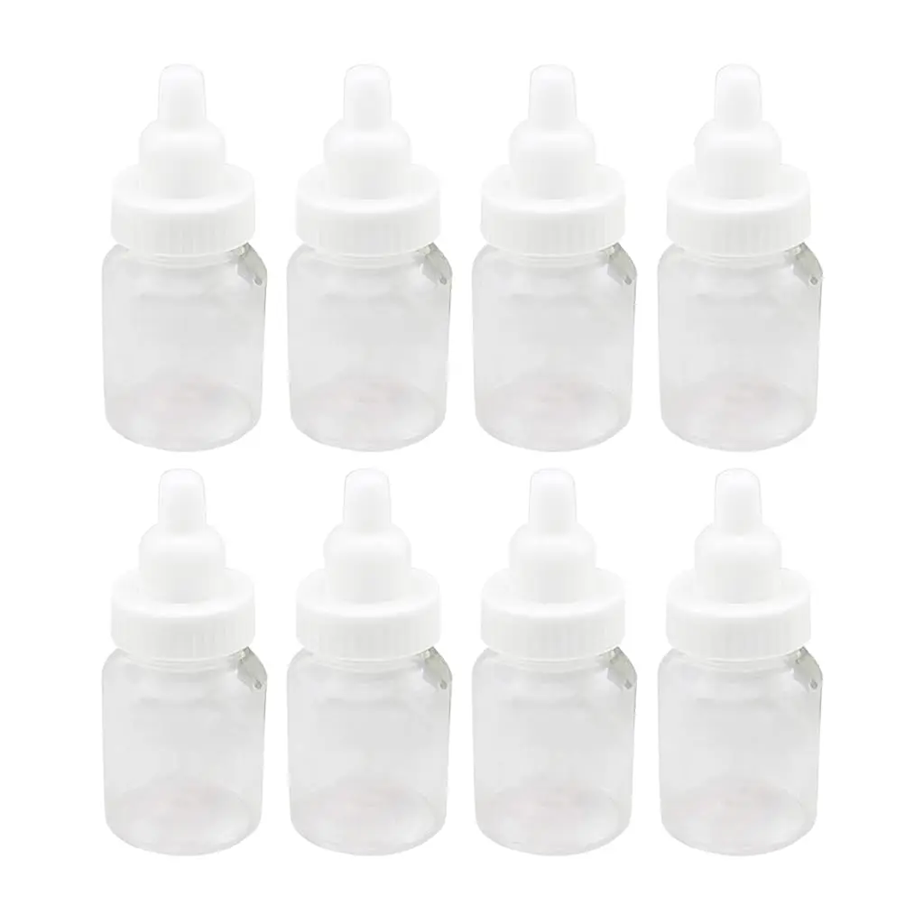 

36 Pack Mini Milk Bottle Favor Boxes 1.5x3.5" for Baby Shower Candy Jar White