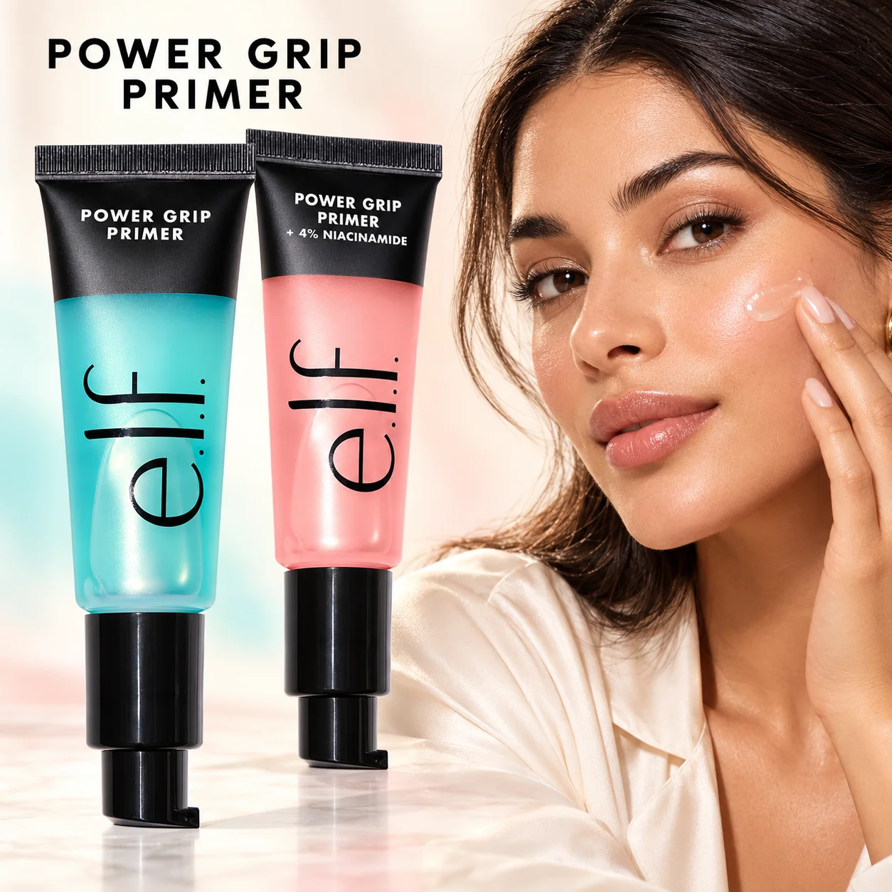 Power Grip Face Primer Gel Based Moisturizing Makeup Base Lightweight Feel for Smooth Foundation Application