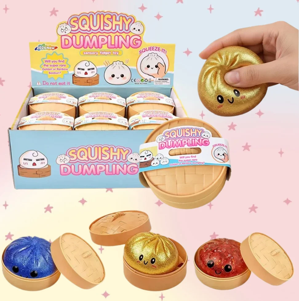 Simulation Flash Dumpling Pressure Ball Slow Rebound Soft Pinch Decompression Office Home Decorat Children Adults Birthday Gifts