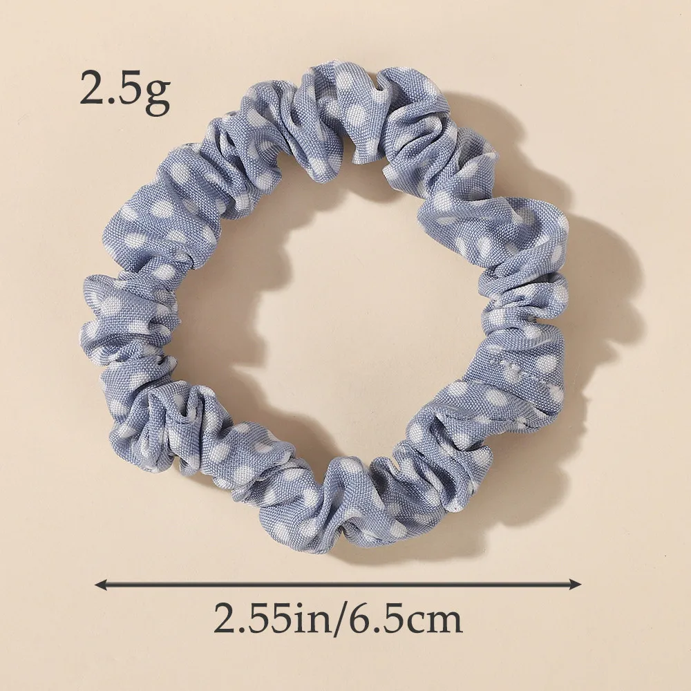 Ramdom اللون 20 قطعة النساء دوت الحرير توك شعر للفتيات الشعر حبل ذيل حصان حامل أغطية الرأس إكسسوارات الشعر بالجملة