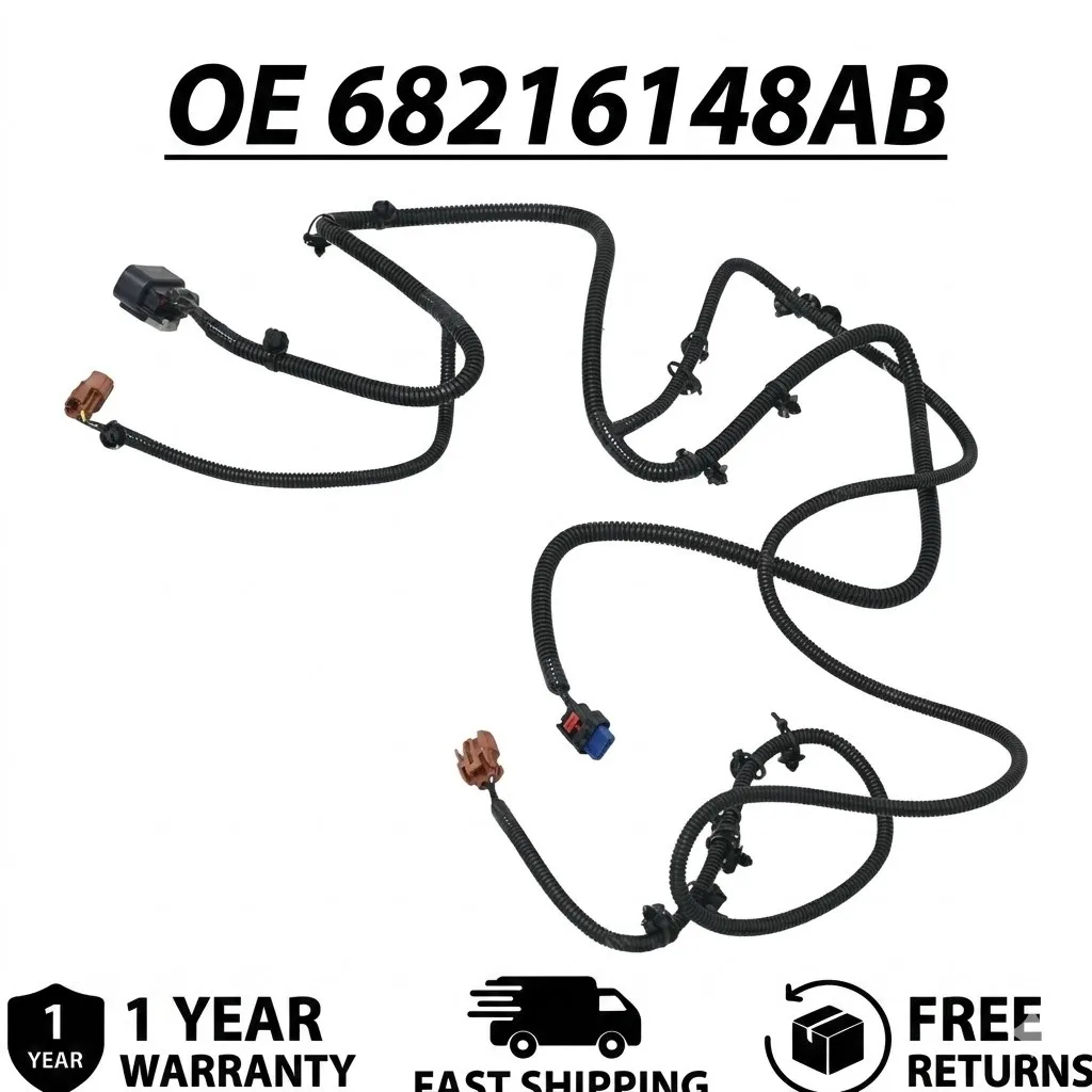 

68216148AB Front Fascia Bumper Fog Light Wiring Harness For Jeep Cherokee 14-15 Auto Replacement Parts