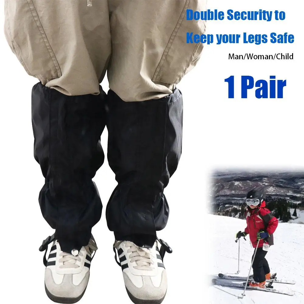 

Waterproof Leg Gaiters Legs Protection Snow Foot Cover Leg Covers Lightweight Sand Proof Leg Warmers Winter Tourist