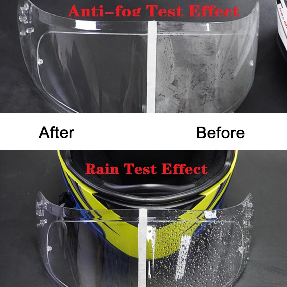 quality Universal Helmet Lens MT Helmets Anti Rain Clear Motorcycle Helmet Film Anti-Fog Patch Motorcycle Helmet Rainproof Film