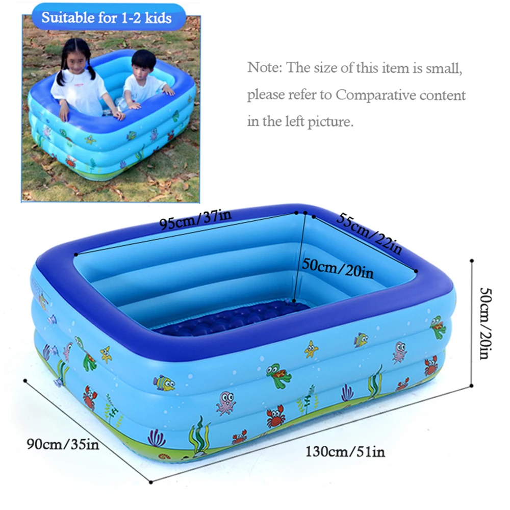 Portable Swimming Pool Inflatable Baby Swimming Pool Outdoor Children Basin Kid Bathtub