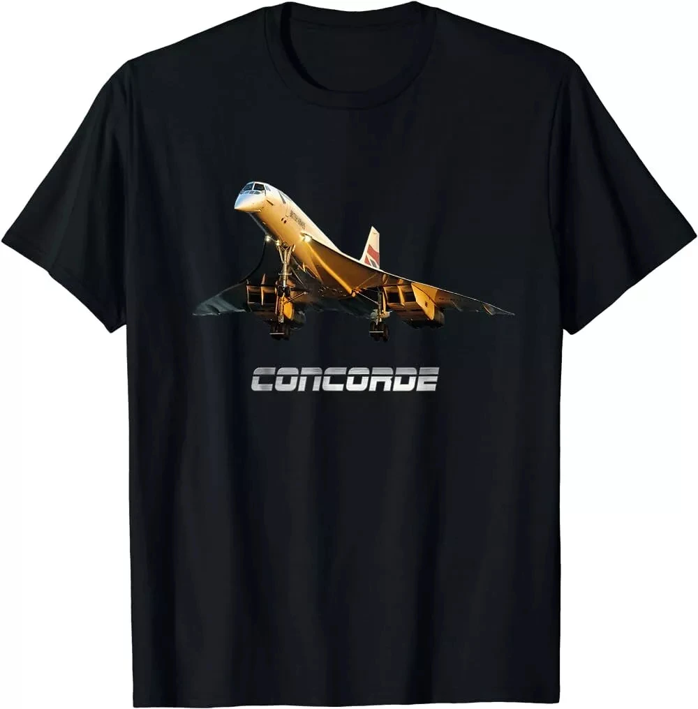 

Best To Buy Dark Supersonic Jet Concorde Awesome Pilot Gift T-Shirt Printed T-Shirt Unisex Tshirt Men's Casual Top Women Clothes