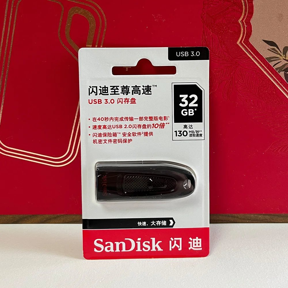 SanDisk CZ48 USB 3.0 Flash Drive 256GB Pen Drive 128GB USB 3.0 Memory Stick 64GB U Disk 32GB 16GB USB Key Read Speed Hingga 130 M/s