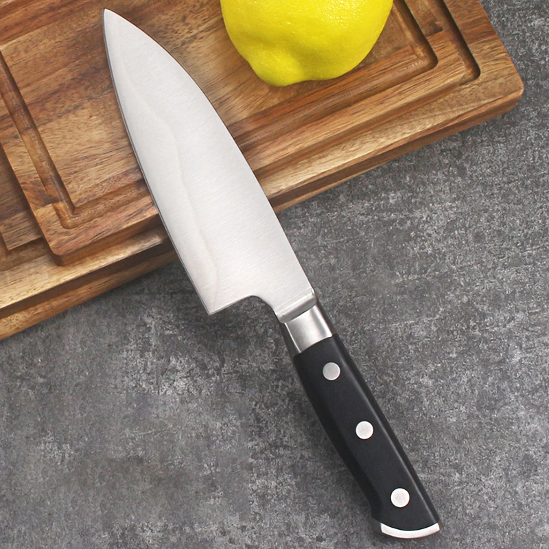 

5 Inch Utility Knife 3-Layers Clad Steel 9Cr18MoV Blade ABS Handle Sharp Cleaver Paring Slicing BBQ Kitchen Knives Cooking Tools