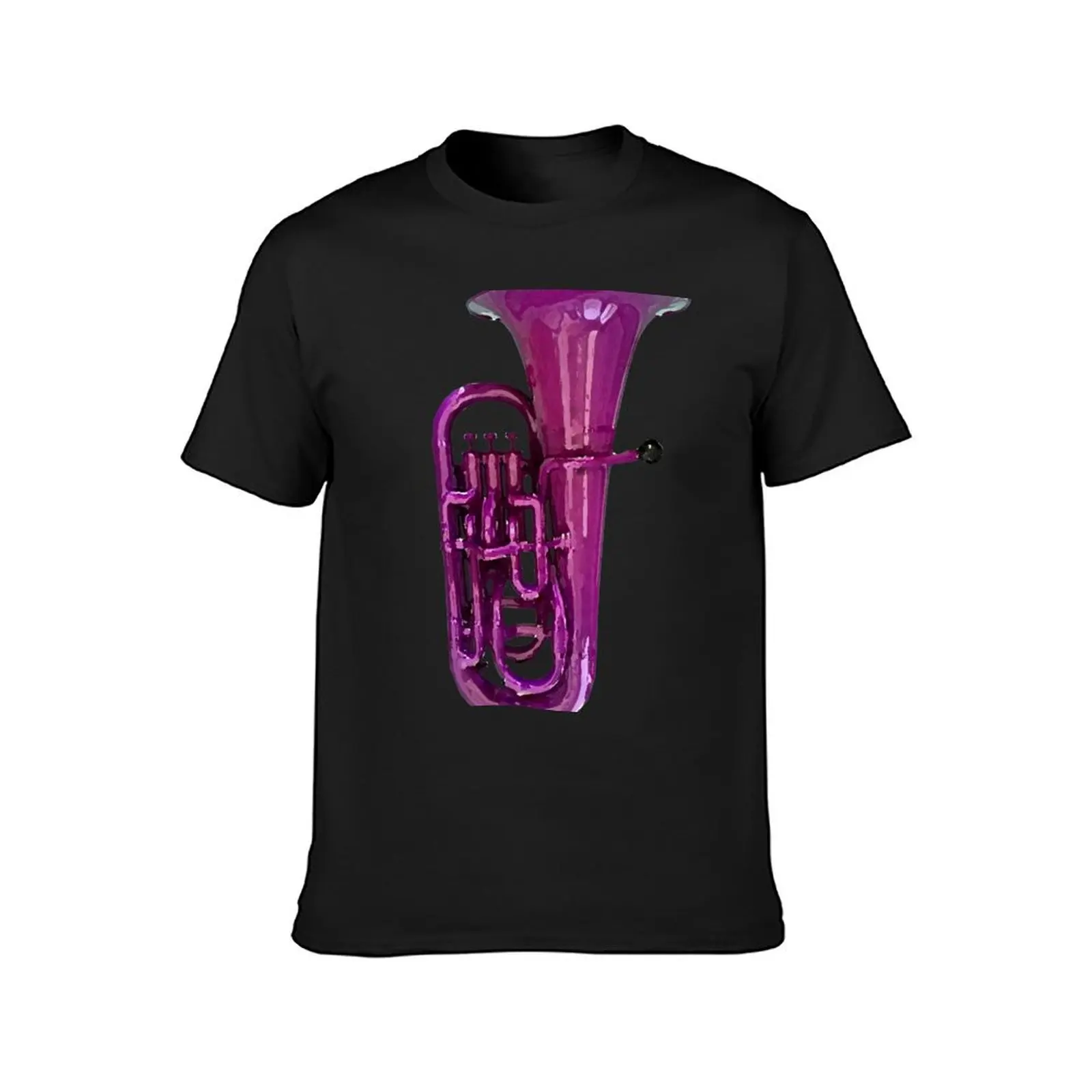 Purple Euphonium T-Shirt sweat funnys plus sizes fitted t shirts for men