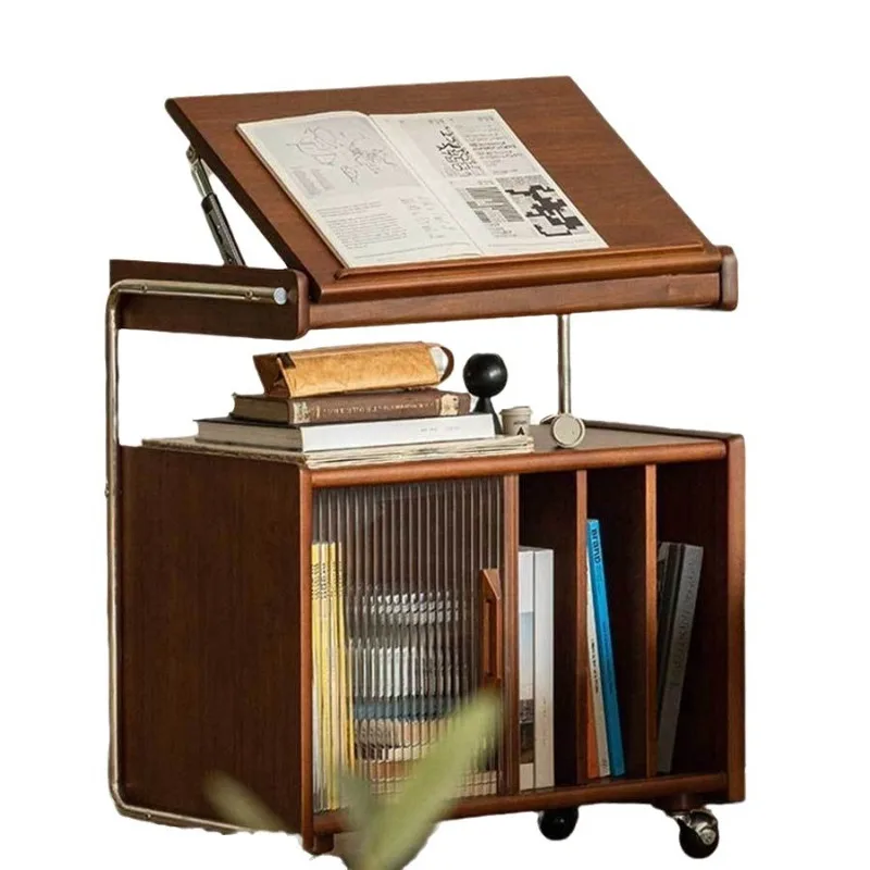 

Solid wood carpenter side cabinet storage cabinet Nordic Japanese home bookshelf