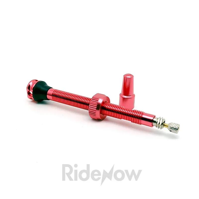 Ridenow Tubeless Presta Valve F/V CNC Anodized Aluminum Alloy Bicycle Valve Presta Nipples Removable Core Air Valve for Road MTB