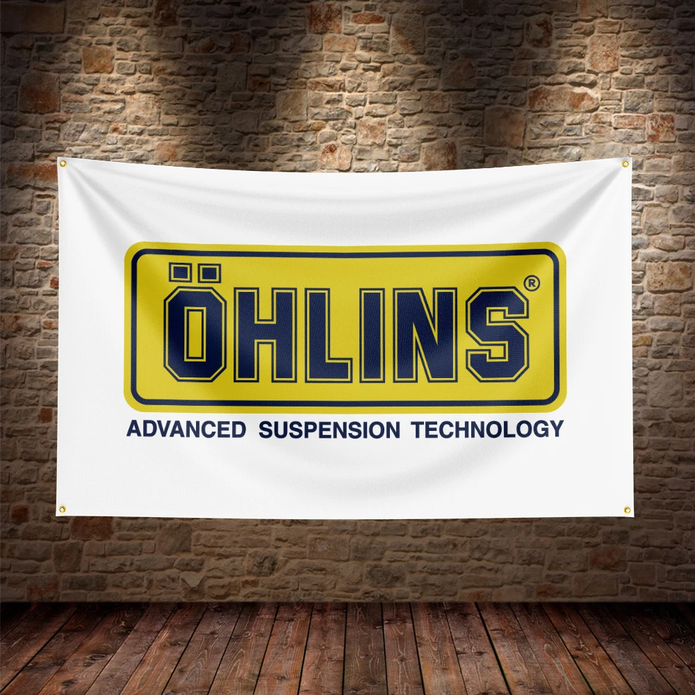 90x150cm Ohlinss Performance Technology Racing Car Flag Polyester Printed Garage or Outdoor Decoration Banner Tapestry