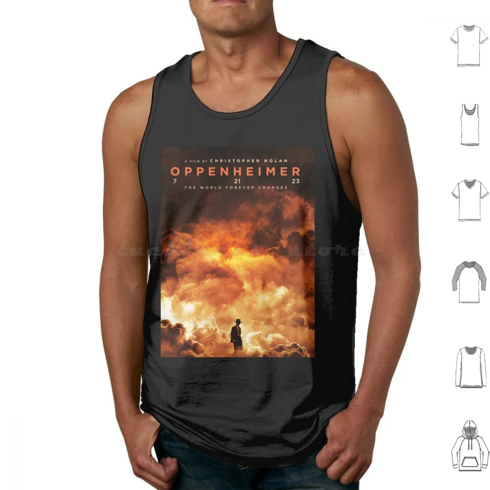 Oppenheimer Movie Poster Tank Tops Vest Sleeveless Oppenheimer Christophernolan Cillianmurphy Emilyblunt Robertdowneyjr