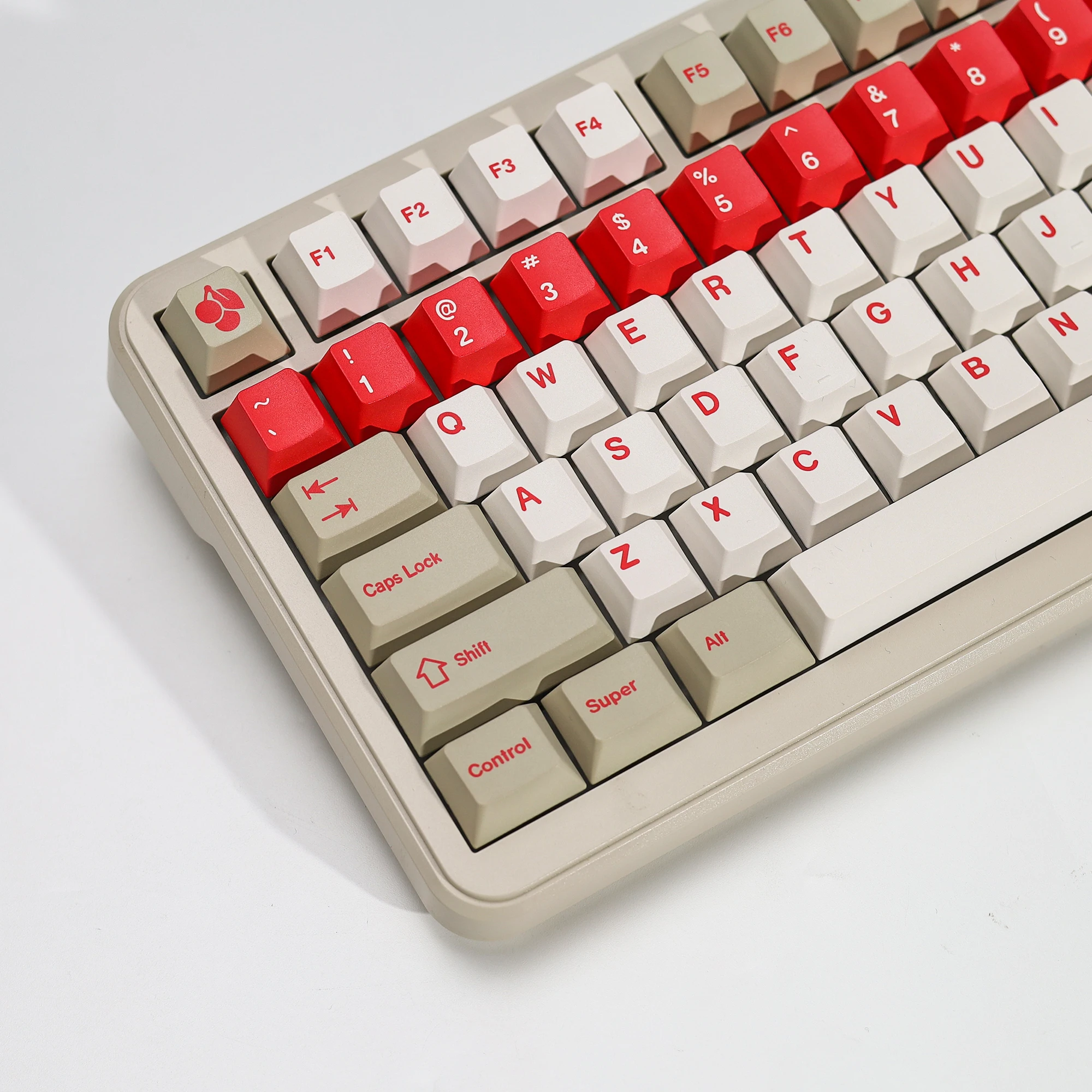 KBDiy GMK Red Alert Tastenkappen Retro Cherry Profil PBT Ailce Tastenkappen Maßgefertigt für MX-Schalter 75% Gaming Mechanische Tastatur Tastenkappen – Detail 21