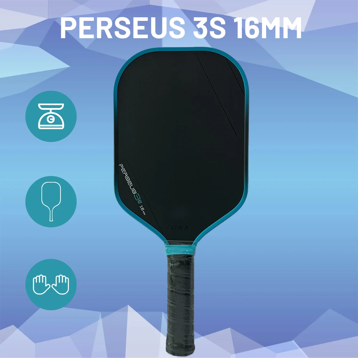 

Pickleball Paddle Perseus 3S 16 мм, сотовый сердечник Pickleball Paddle, углеродное волокно для пиклбола, ракетка для пиклбола