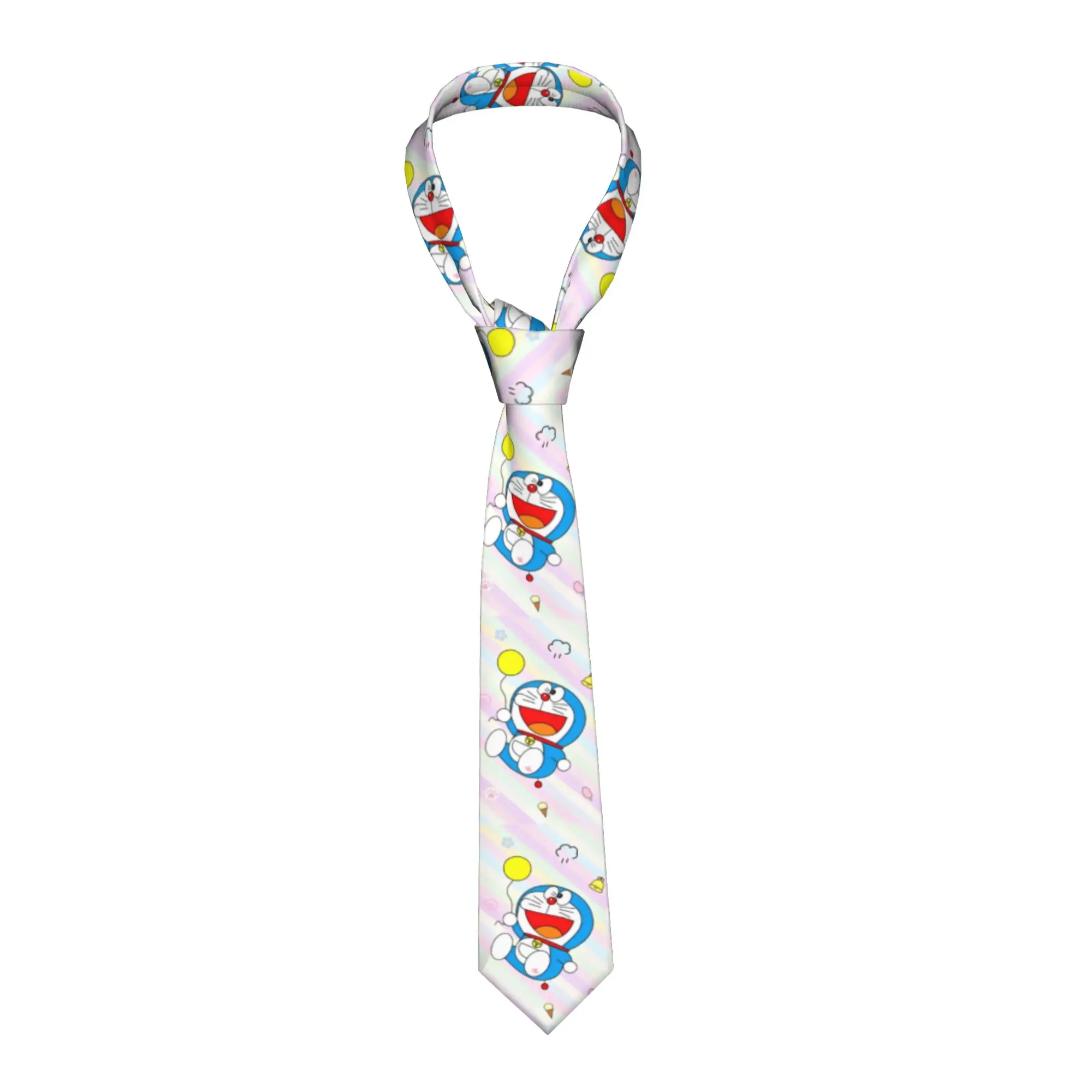 Necktie D-Doraemons Men Women Skinny Polyester 8 cm Narrow Neck Tie Cartoon for Mens Suits Accessories Gravatas Wedding Gift