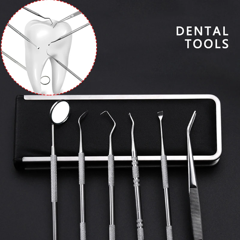 1PCS Dental Plaque Remover Stainless Steel Tartar Removal Tool Scraper Teeth Cleaning Tool Tooth Care Mirror Dentists Pick Tool