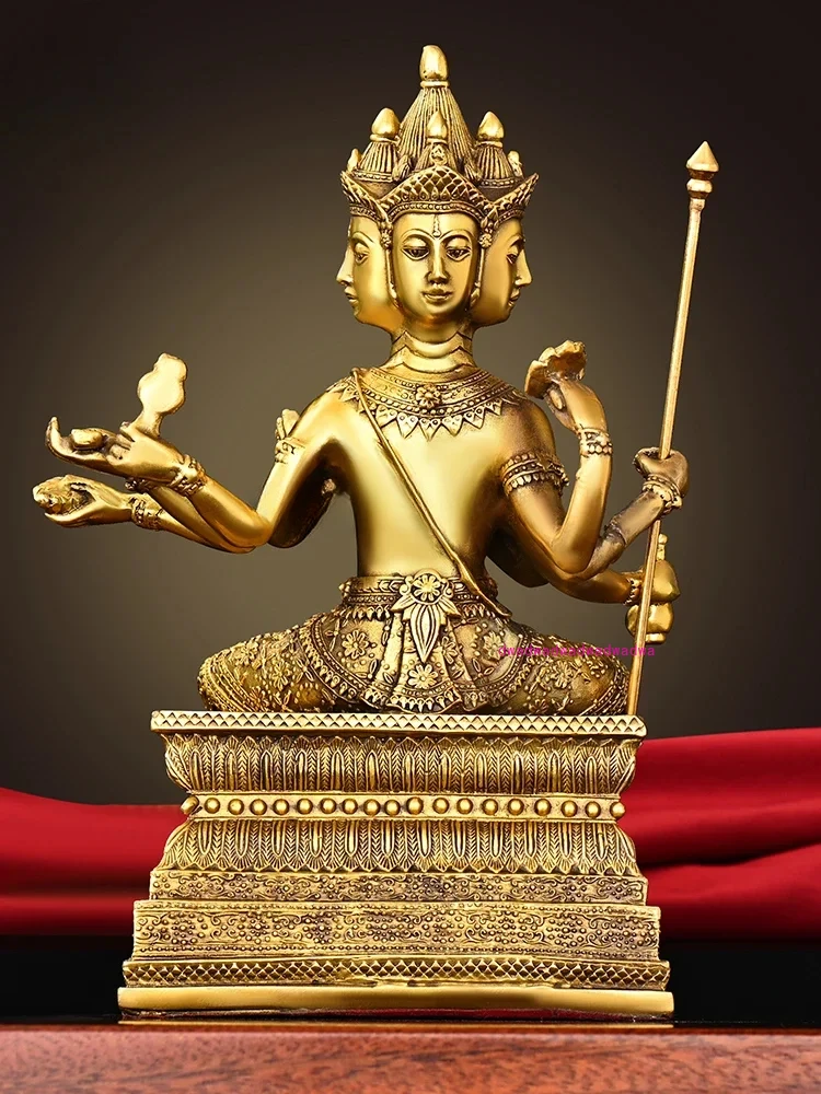 Pure copper Brahma Phra Phrom decoration