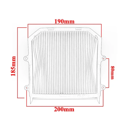 Imagen 2 del producto Elemento de filtro de aire de motor de repuesto para motocicleta, limpiador de filtro de entrada de aire para Honda XL1000V Varadero 2003-2011