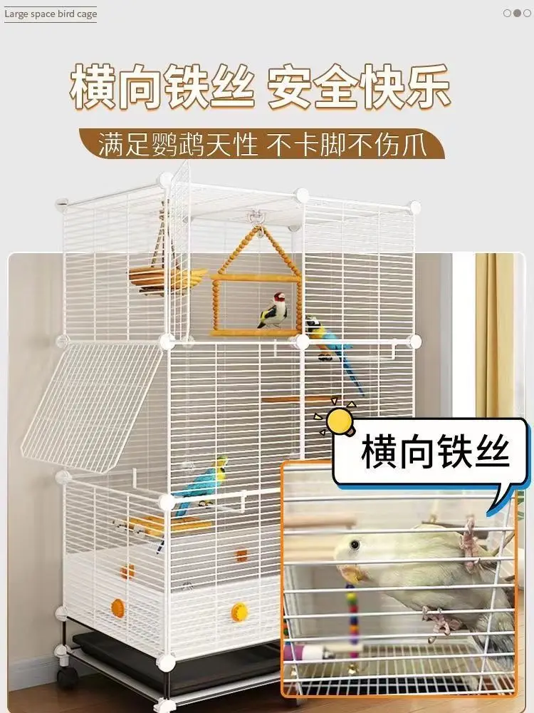 Black Parrot Cage Special Myna Large Thrush Tiger Skin Large Bird Cage