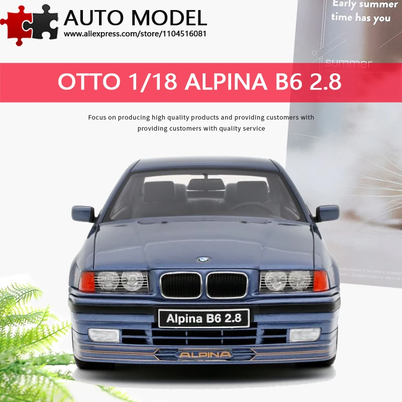 

Alpina B6 2.8 Simulation Car Model Bmw 3 Series E30 Modified Car Otto 1:18 Die-Cast Resin Static Model Limited Edition Collectible Ornament Gift for Boys and Adults Toy