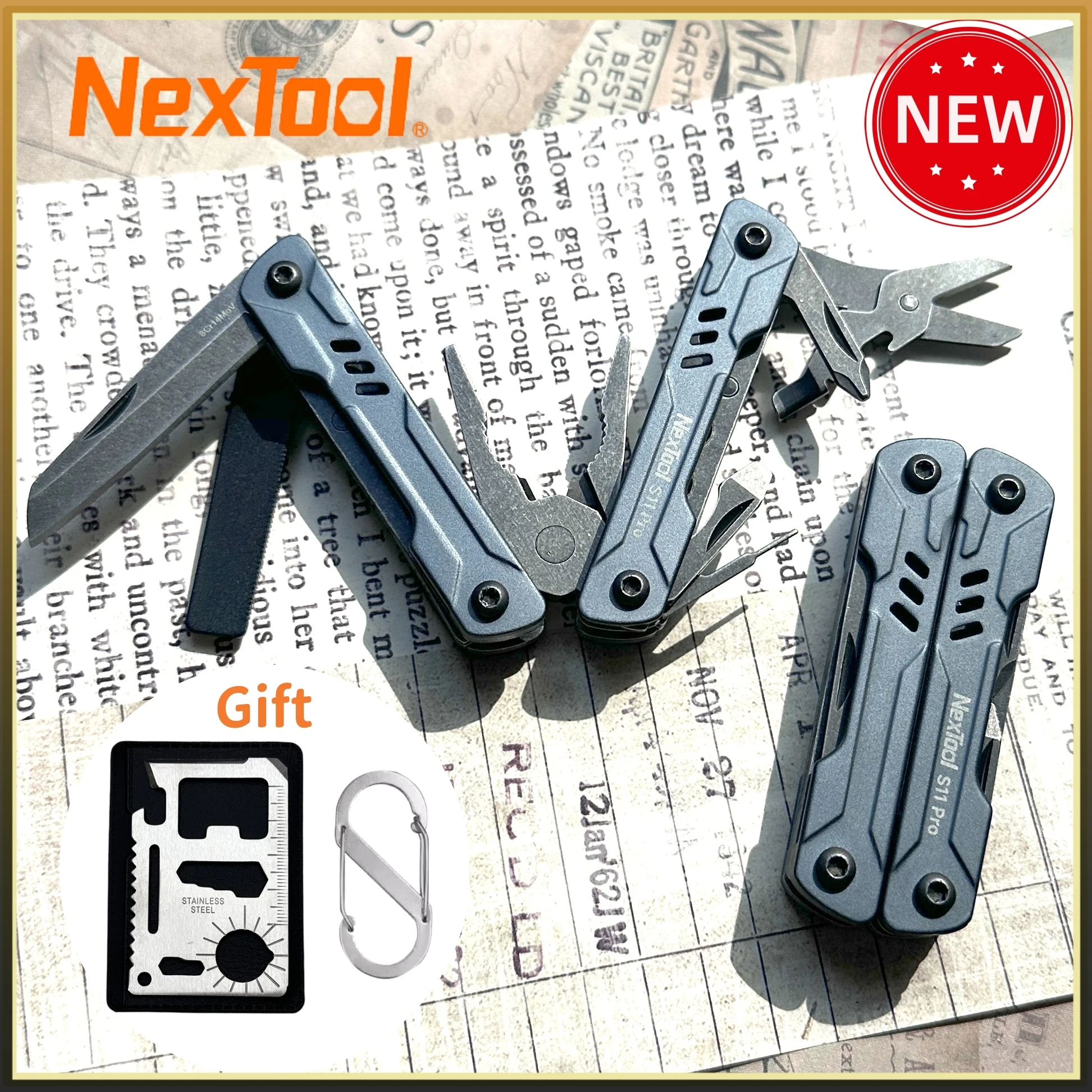 

NexTool 12-в-1 мини-матросские плоскогубцы S11 многофункциональный инструмент складные ножницы отвертка портативный нож EDC уличное оборудование ручные инструменты