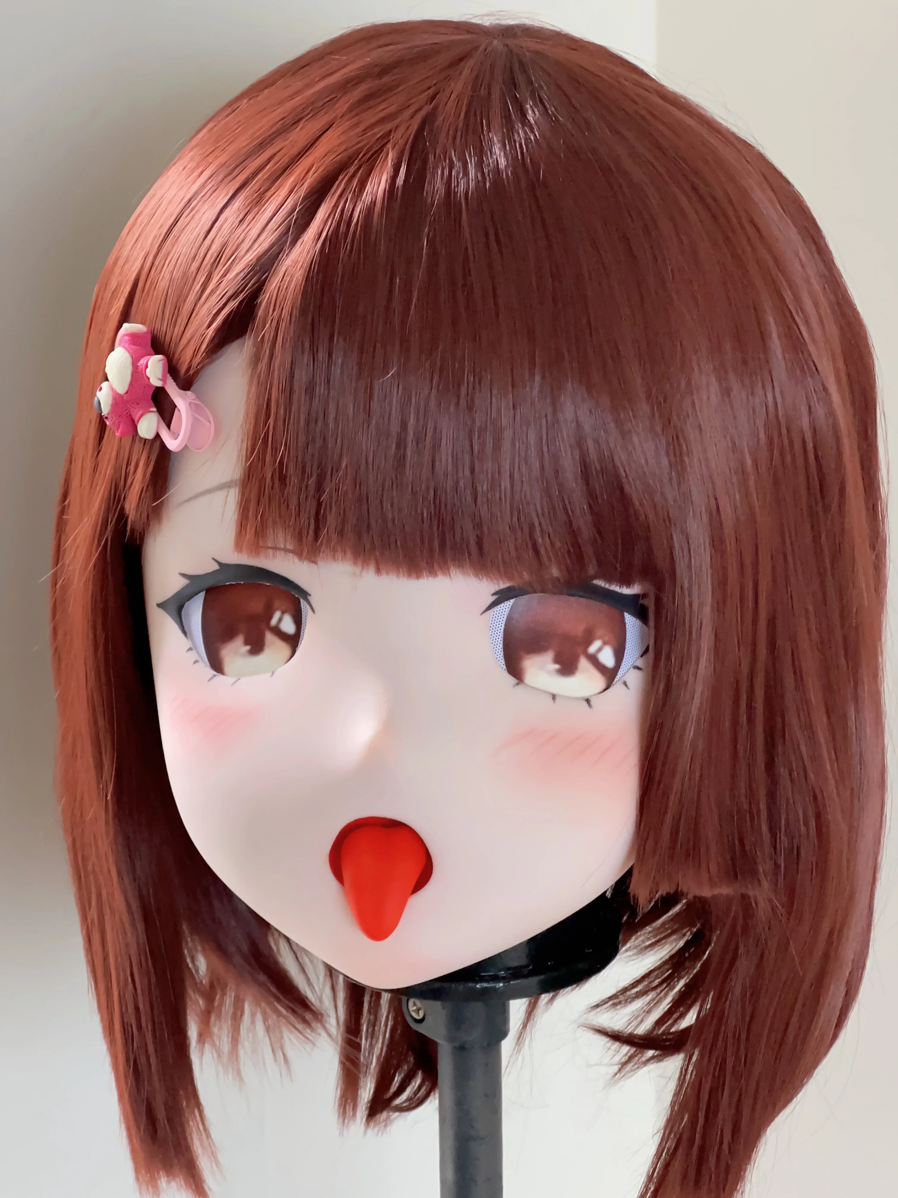 (XYQ20)Customize Character Crossdressing Female/Girl PLA Full Head With Lock Anime Cosplay Japanese Animego Kigurumi Mask