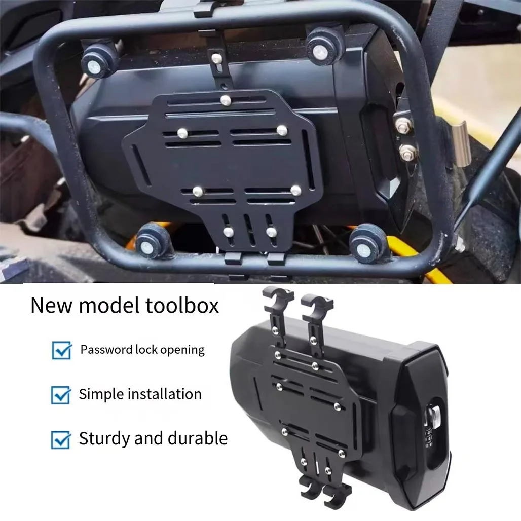 For QJMOTOR SRT 800 SRT800 Modified Side Box Inside Toolbox Side Frame Storage Box Password Toolbox
