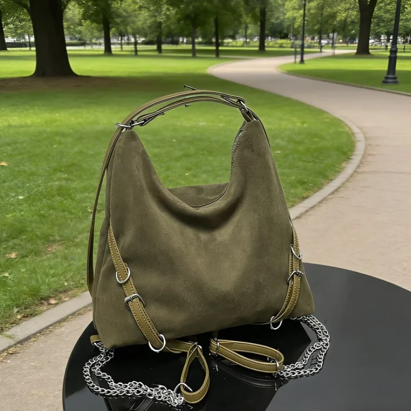 

2026 Spring New Design Sense Niche Bags Student Commuting Fashion Backpacks Faux Suede Large Capacity Fashion Backpacks