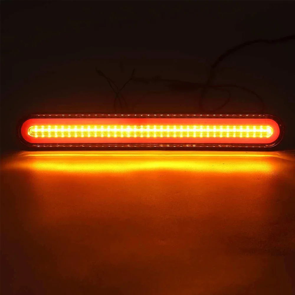 1 Uds 3 en 1 luces traseras parada  remolque superbrillantes 12-24V lámpara  neón LED RV remolque parada flujo señal