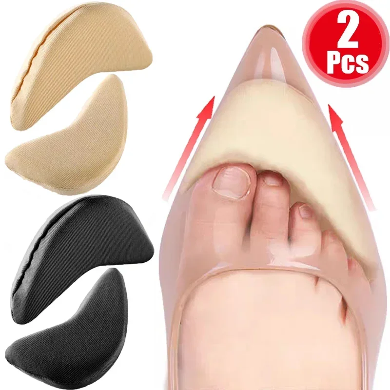 2/10pcs Pain Relief Sponge Forefoot Inserts Women Antiwear Reduce Shoe Size Cushion High Heel Toe Plug Filler Paddings Insoles