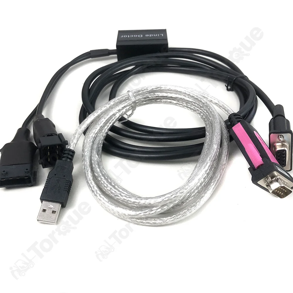 

for Linde Doctor Diagnostic Cable Software 4Pin 6Pin Connectors USB Cable Tractor Pallet stacker Forklift Diagnostic tool
