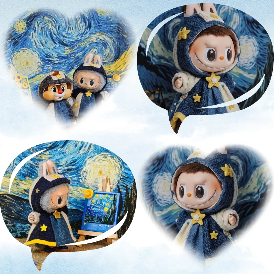 

For Labubu Clothing 15cm 17cm V1 V2 V3 Starlit Art Bjd Doll Replacement To Replace Cute Fashion Dressing Up Doll Accessory