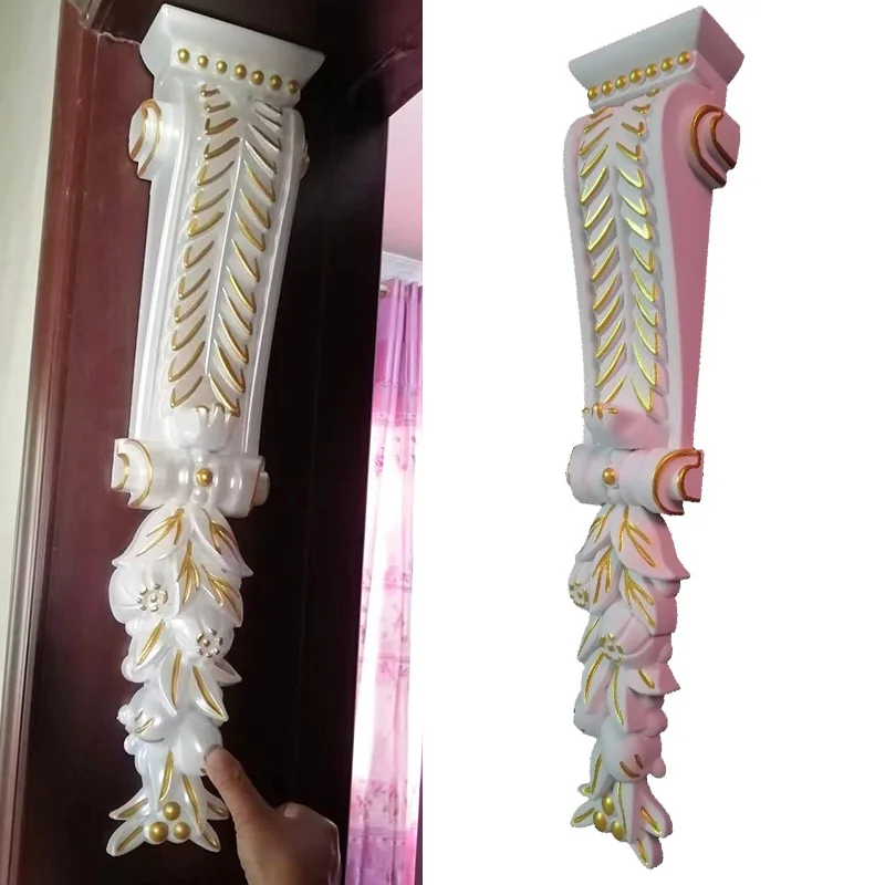 

European beam bracket ceiling decoration pass decoration carved elephant trunk imitation plaster line Roman column pillar decora