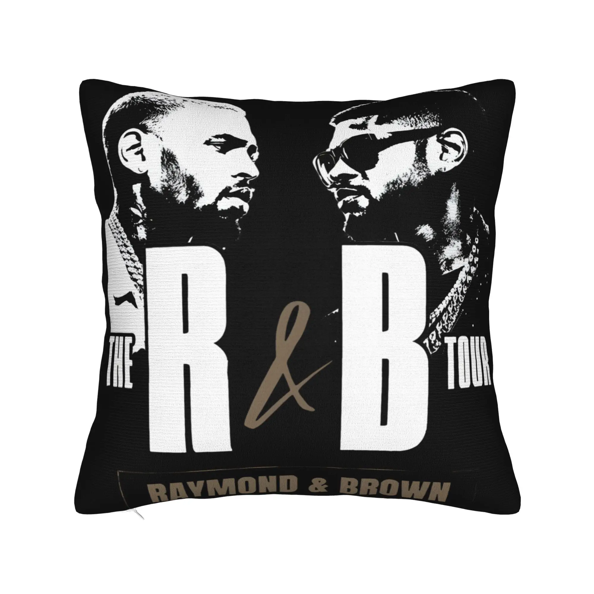 Pillow Case Chris Brown And Usher The Rb Tour Soft  Raymond And Brown Pillow Cover For Sofa Home Decoration Trendy Pillowcases