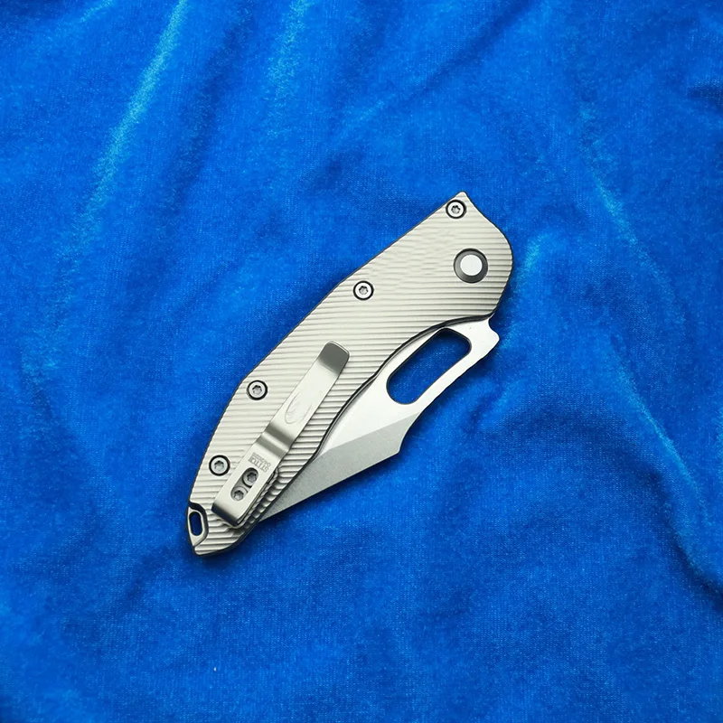 LEMIFSHE  RamL Manual Titanium Handle Ceramics Bearing Mark M390 Blade Hunting Outdoor Fish EDC Tool Folding Camping Knife