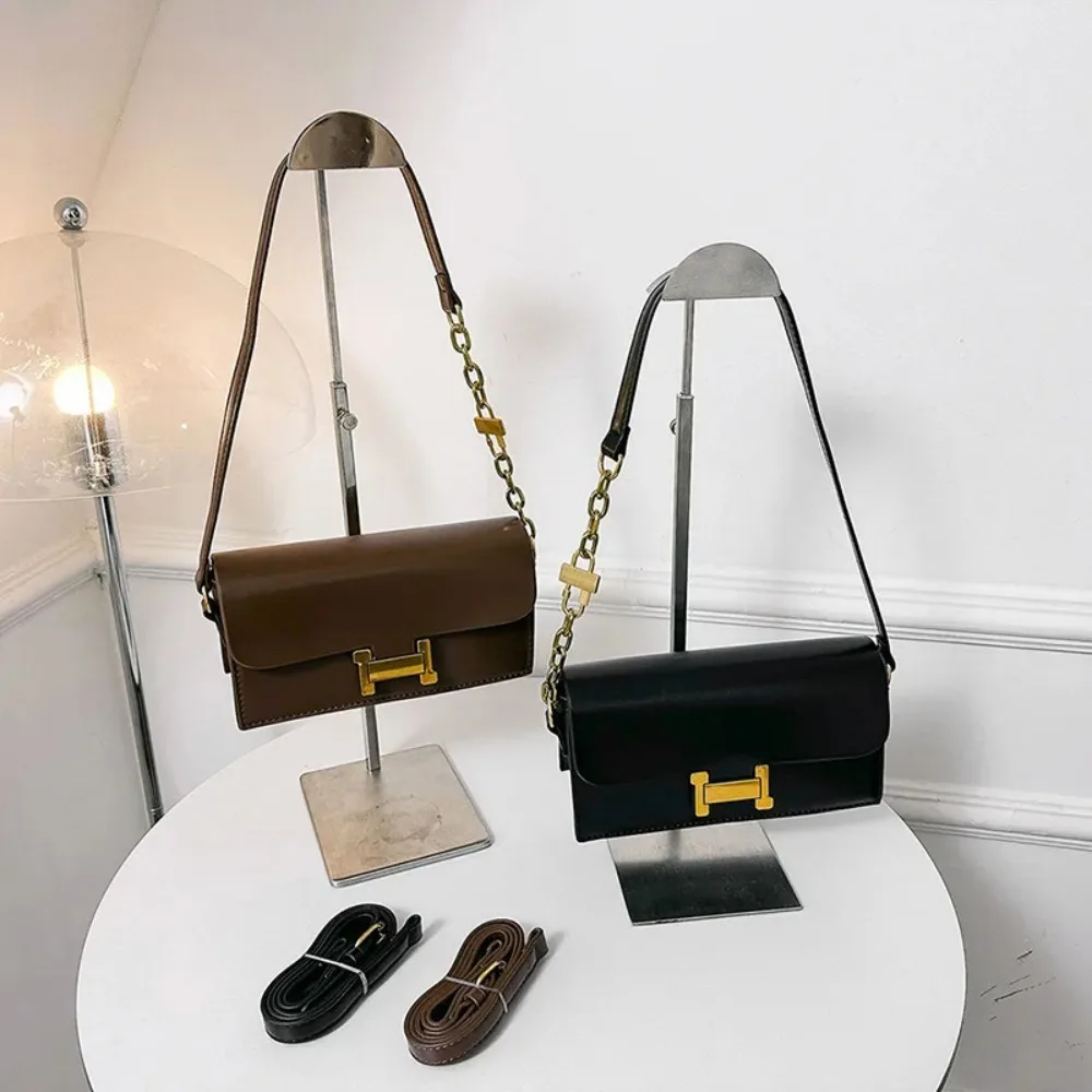 

Fashionablequality Textured Messenger Shoulder Bag Versatile Small Square Bag Brown Women's Bag
