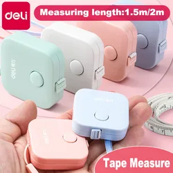 Deli 1.5m 2m Measure Tape Double Scale Body Sewing Flexible Ruler for Kids Aldult Height Waist Measuring Tailor Craft Soft Ruler