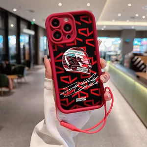 Weiches Heck des Telefons mit Handgurt, iPhone 15, 14, 13, 12, 11 Pro Max Cover, XR, XS, X, 7, 8 Plus, 16 F1 9 Hauptverkaufsformel 1 Zellenabdeckung - №7