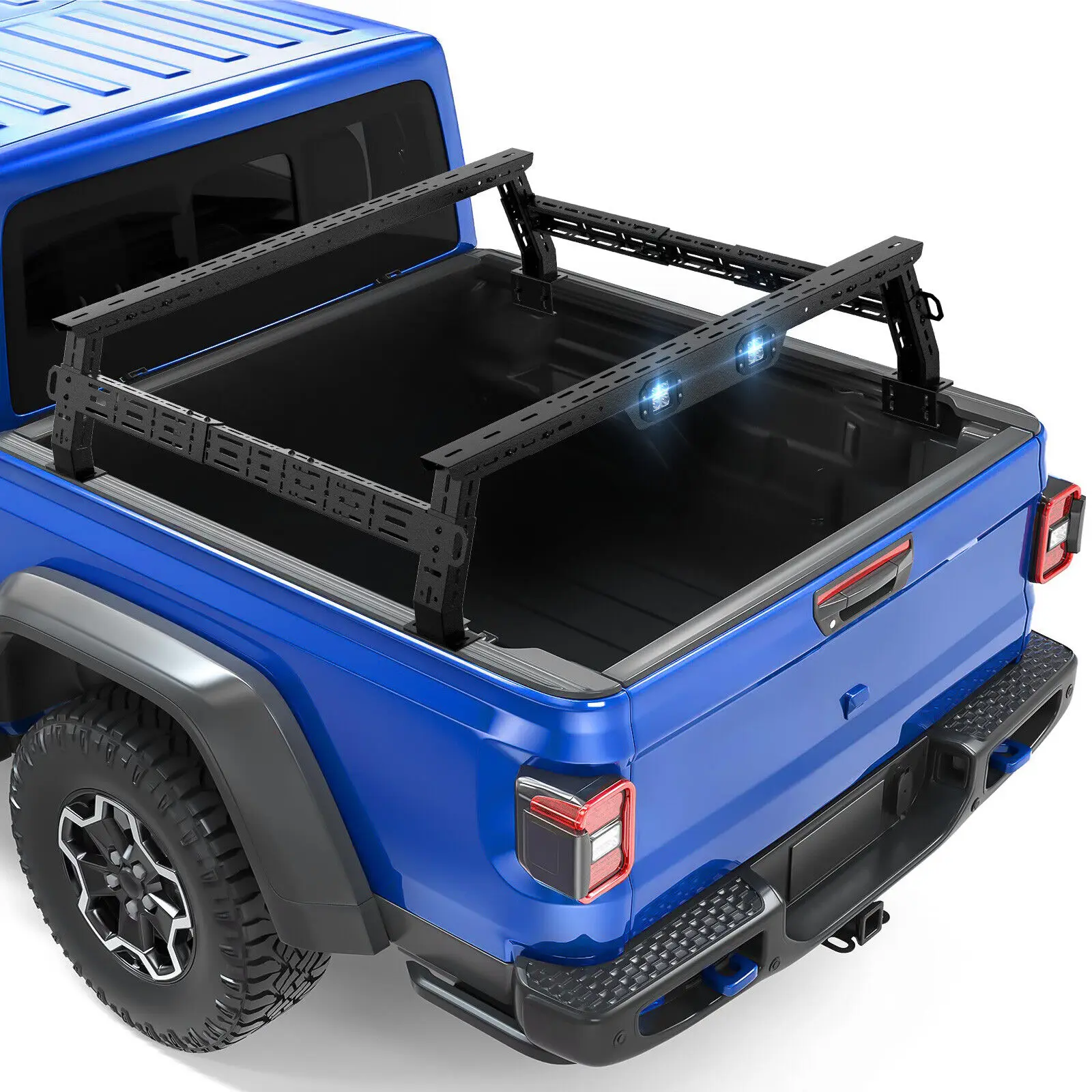 

Adjustable 11.2-13.2" High Truck Bed Racks for Silverado/Sierra/Ram/F-Series/Tacoma/Tundra/Titan/Frontier/Colorado/Canyon/JT