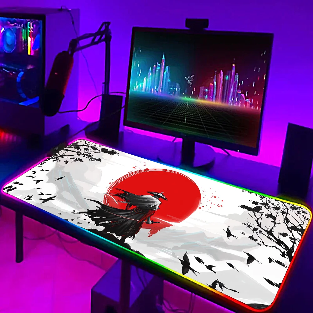 

Японский коврик для мыши в виде Самурайской Луны