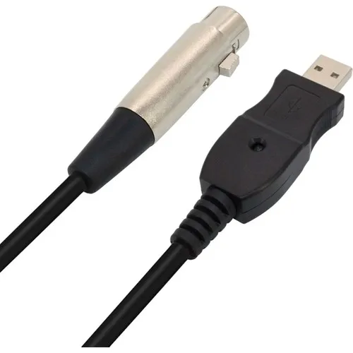 Conversor usb do microfone do cabo 3 do microfone do pino do pelotão