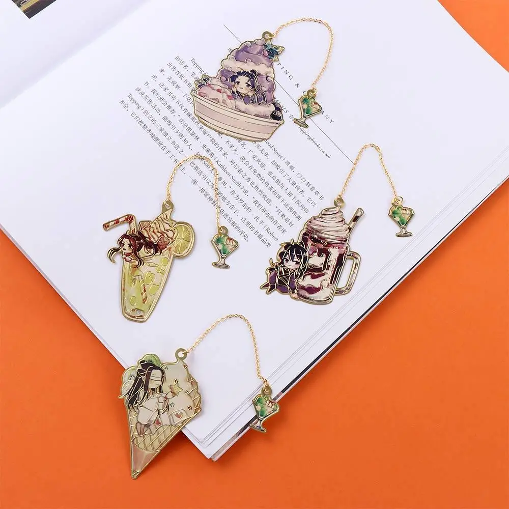 Student Gift Grandmaster of Demonic School Supply Pendant Hollow Bookmark Book Markers Mo Dao Zu Shi Bookmark Pagination Mark