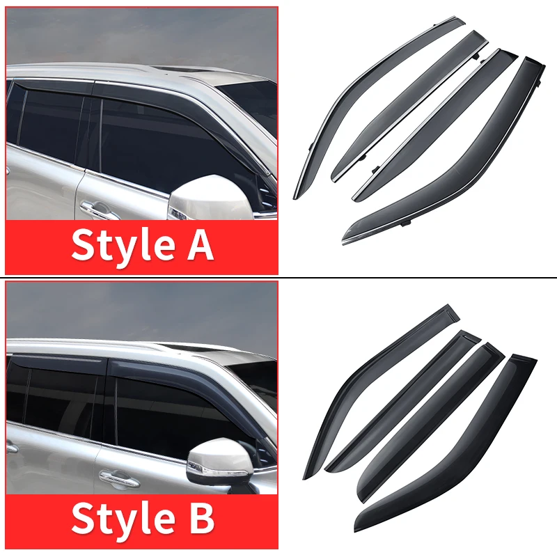 Windows Vent Visor,Blocking,Rain Flow Defector for Toyota Land Cruiser 300 Lc300 2024 Upgrade Exterior Decoration Accessories